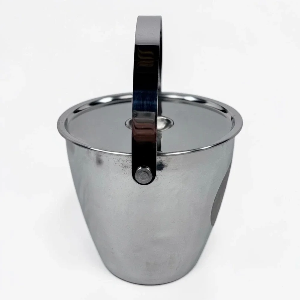 Vintage IKEA Groggy Stainless Steel Ice Bucket Lid Anna Efverlund Maria Vinka